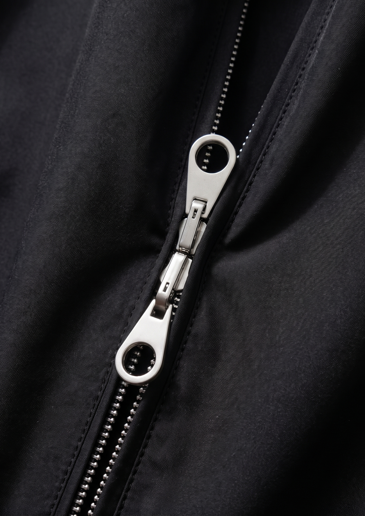 Black Technical Windbreaker Jacket, view 4