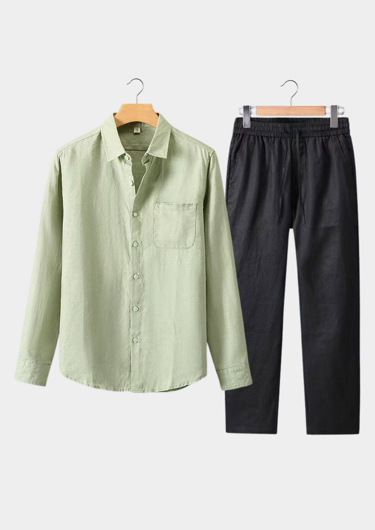 Aurelia Longsleeve Summer Set - Mint Green/black, view 1