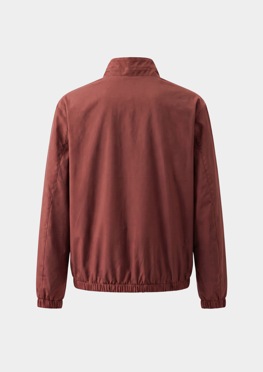 Brick Red Technical Windbreaker Jacket, view 2