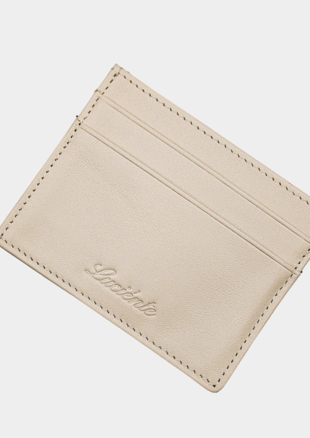Essential Calfskin Leather Cardholder - Taupe, view 4