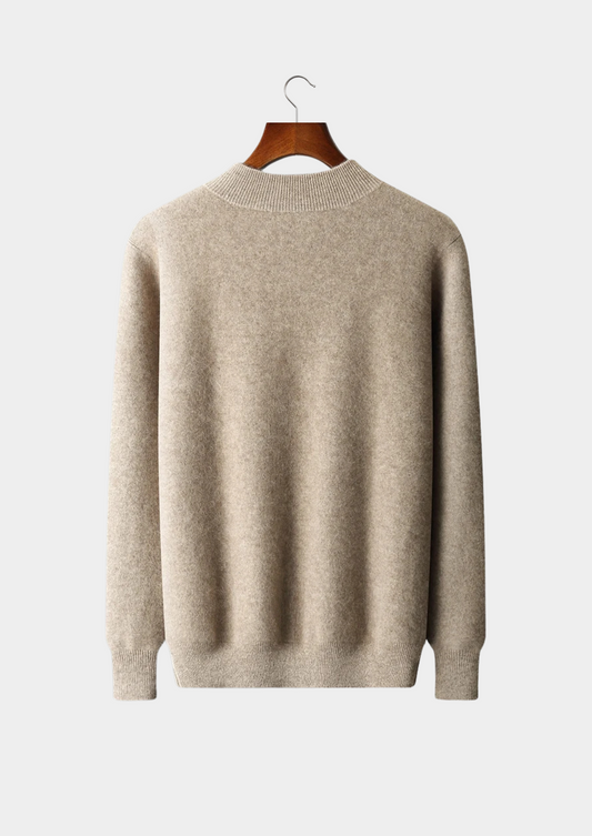 Premium Cashmere Two Tone Zip Cardigan, view 2