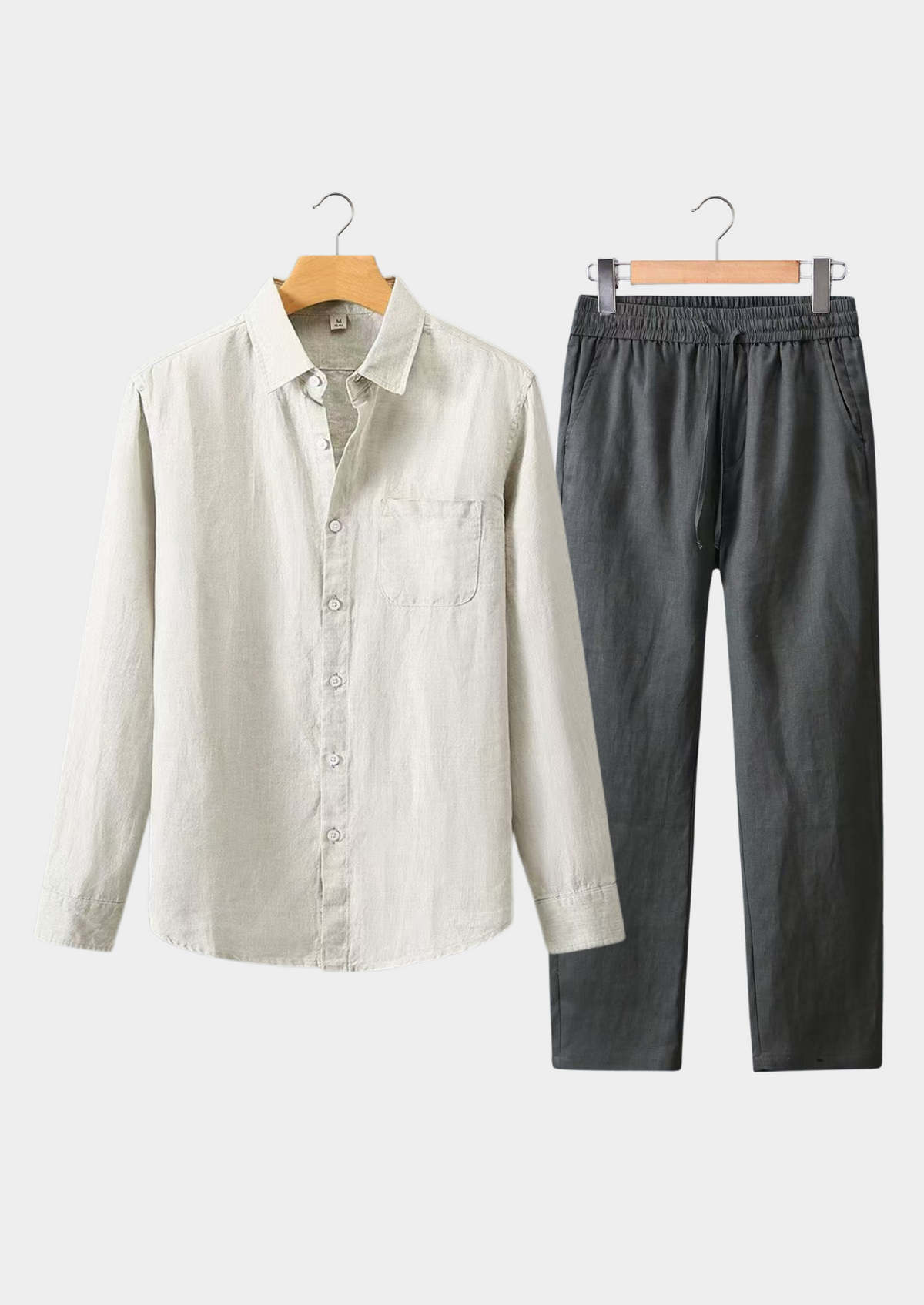 Aurelia Longsleeve Summer Set - Beige/gray, view 1
