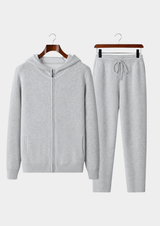 Ensemble détente Milano en cachemire premium gris clair