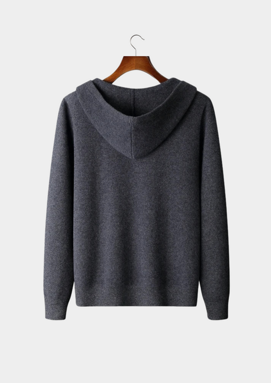 Premium Cashmere Zipper Hoodie, view 2