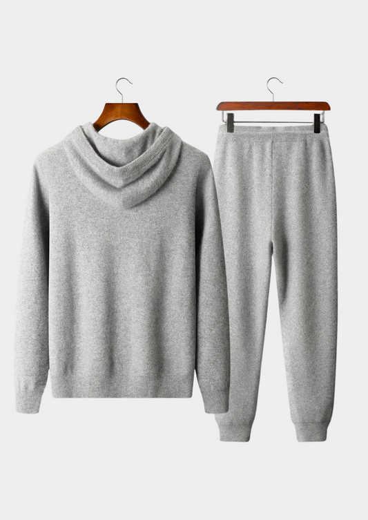 Premium Cashmere Light Gray Alain Leisure Set, view 2