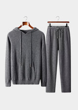 Ensemble Savro en pure laine mérinos extrafine gris foncé