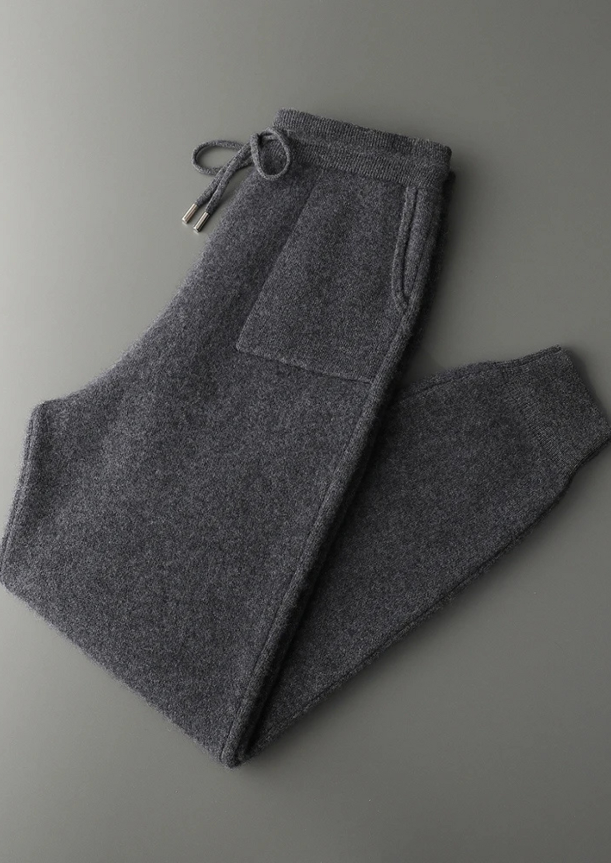 Premium Cashmere Dark Gray Alain Leisure Set, view 3