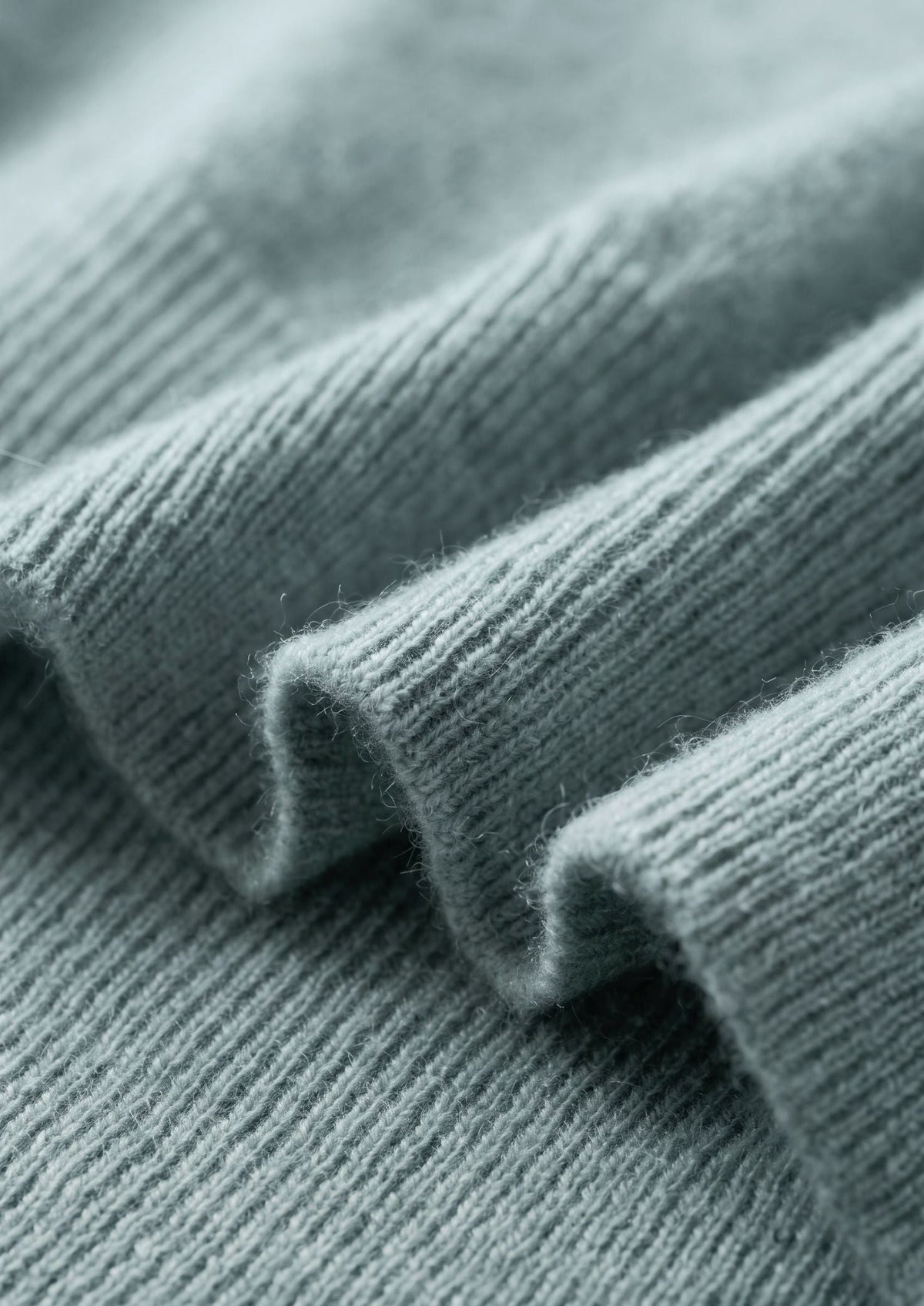 Premium Cashmere Classic Crewneck T-Shirt - Turquoise, view 6