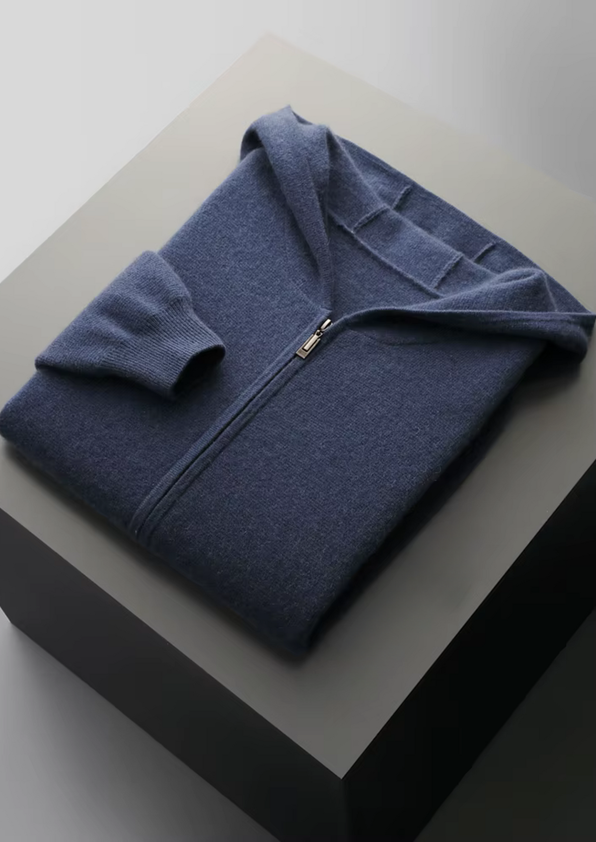 Pure Extra-Fine Merino Wool Zipper Hoodie, view 24
