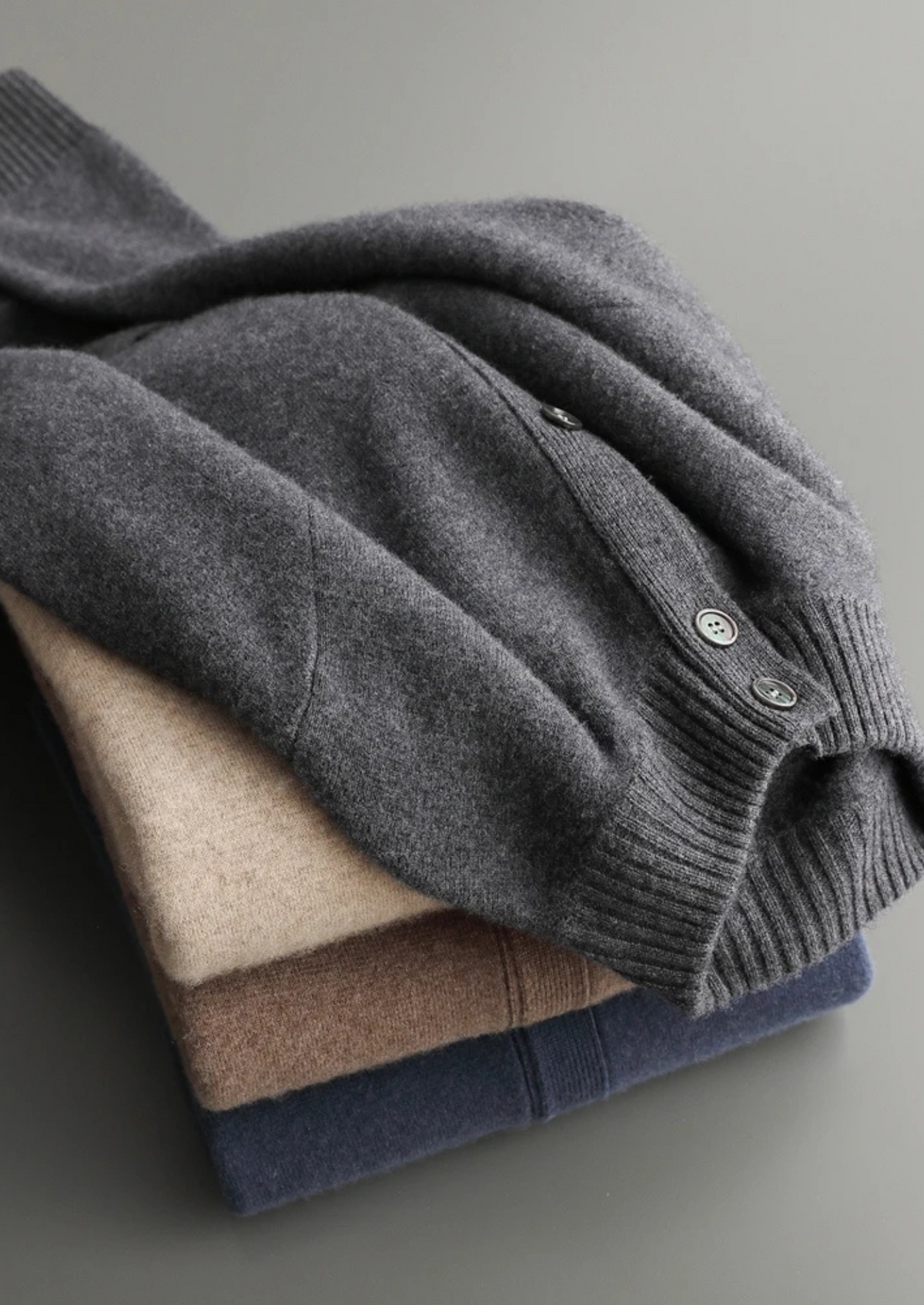 Premium Cashmere Button Cardigan, view 10