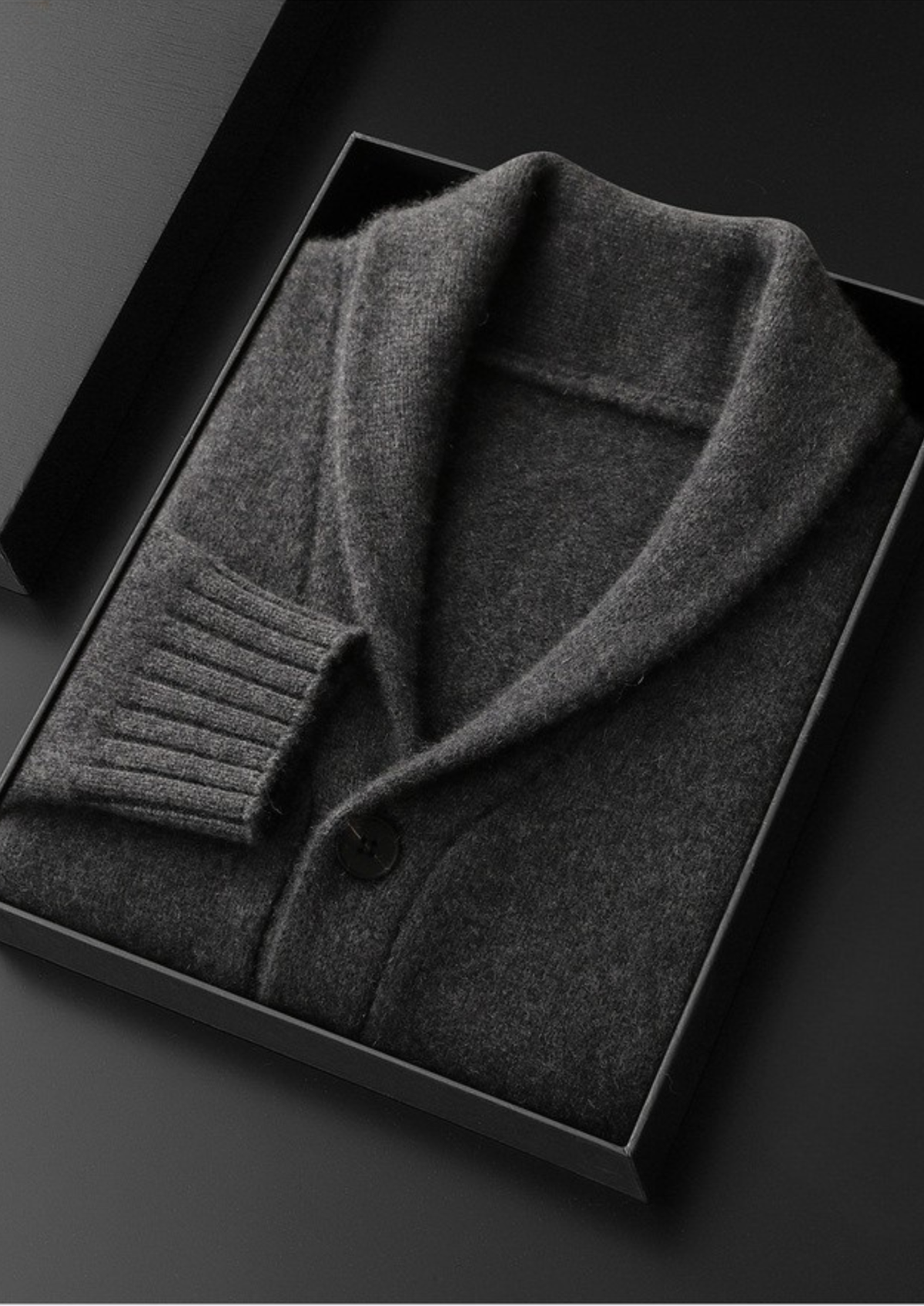 Pure Cashmere Shawl Collar Cardigan, view 10
