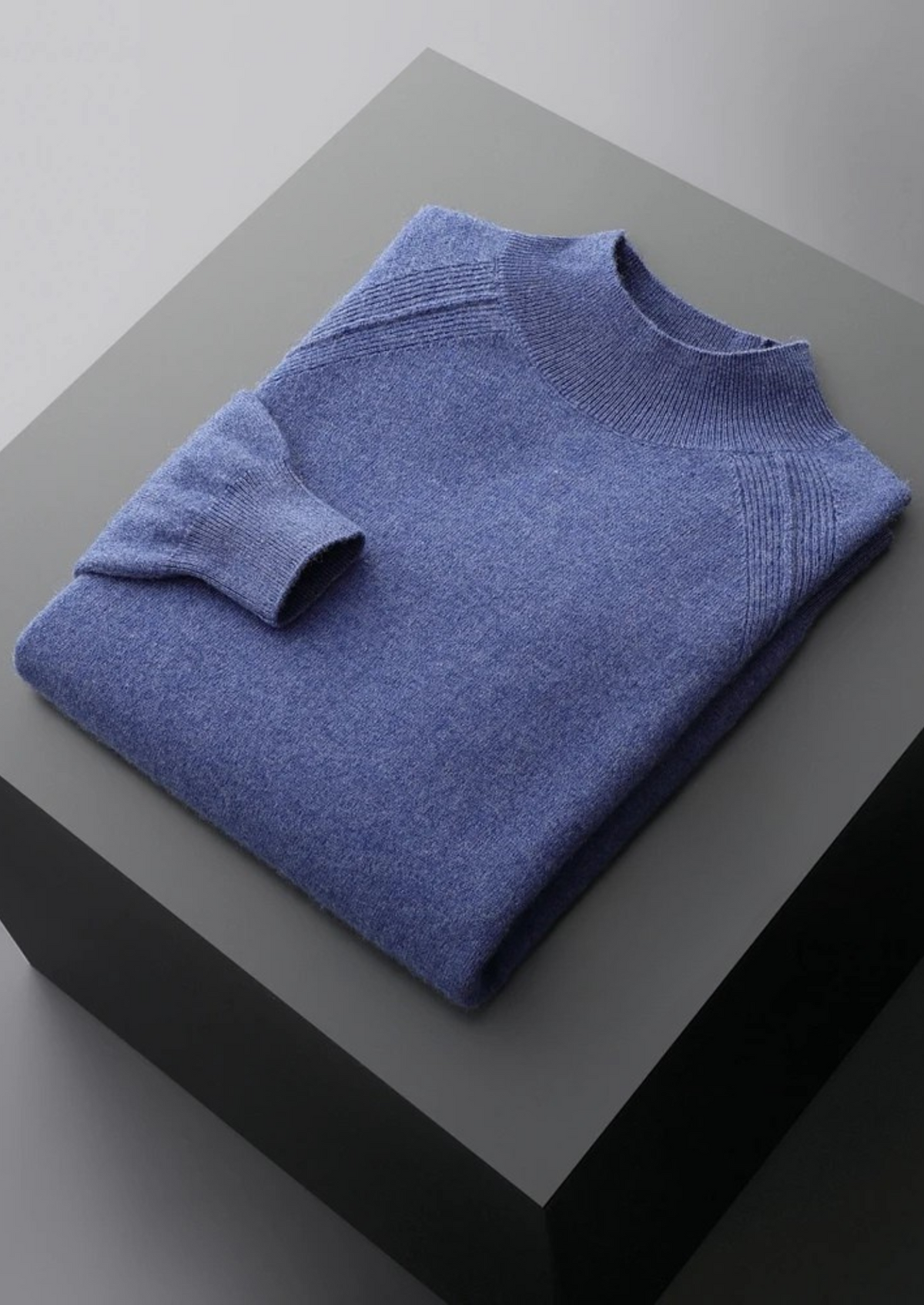 Pure Extra-Fine Merino Wool Raglan Mockneck, view 14