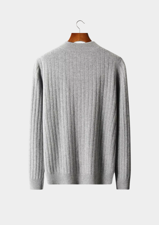 Pure Extra-Fine Merino Wool Patterned Zip Cardigan, view 2
