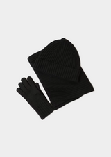 Pure Extra-Fine Merino Wool Traiano Essentials - Black