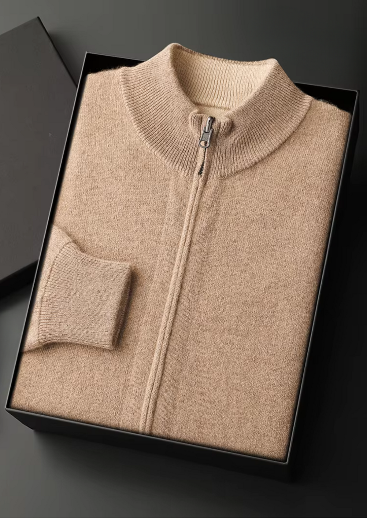 Pure Extra-Fine Merino Wool Zip Cardigan, view 12