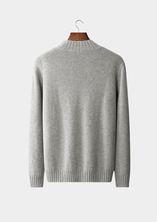 Pure Cashmere Mockneck Sweater, view 2