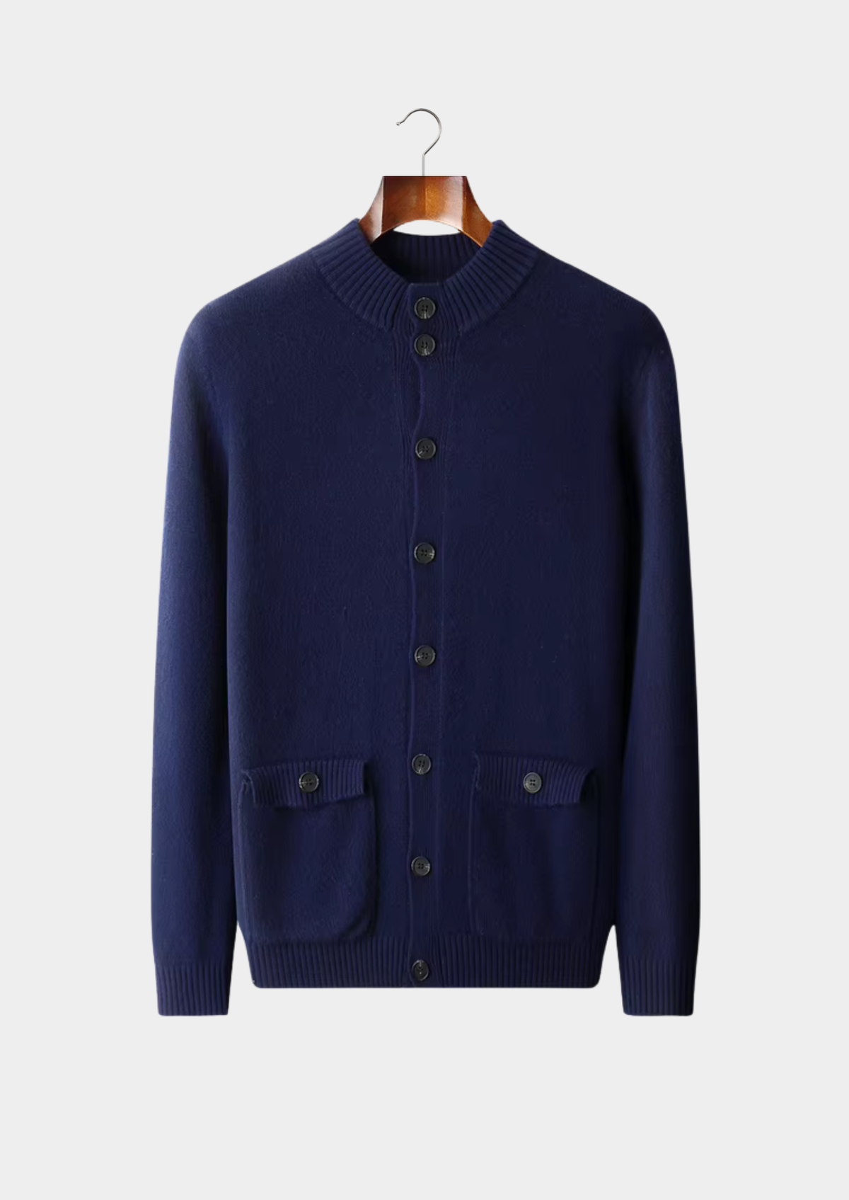 Pure Extra-Fine Merino Wool Button Cardigan, view 7