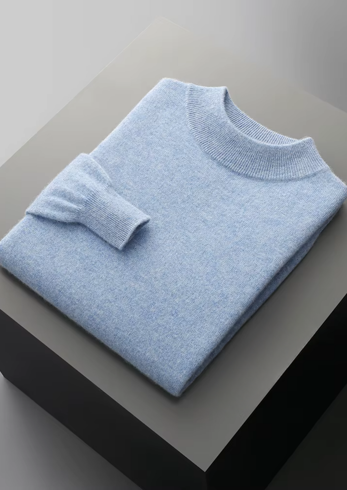 Pure Extra-Fine Merino Wool Classic Mockneck, view 16