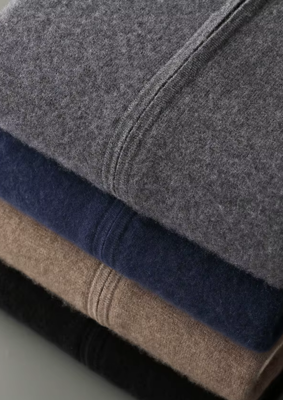 Pure Extra-Fine Merino Wool Navy Blue Damien Set, view 12