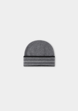 Bonnet Traiano en laine mérinos gris foncé