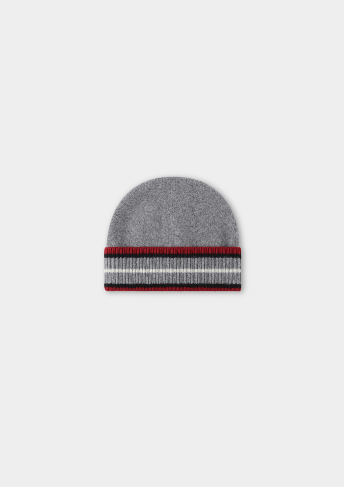 Light Gray Merino Wool Traiano Beanie, view 1