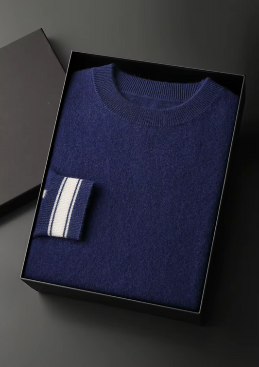 Premium Cashmere Navy Blue Vienna Leisure Set, view 2