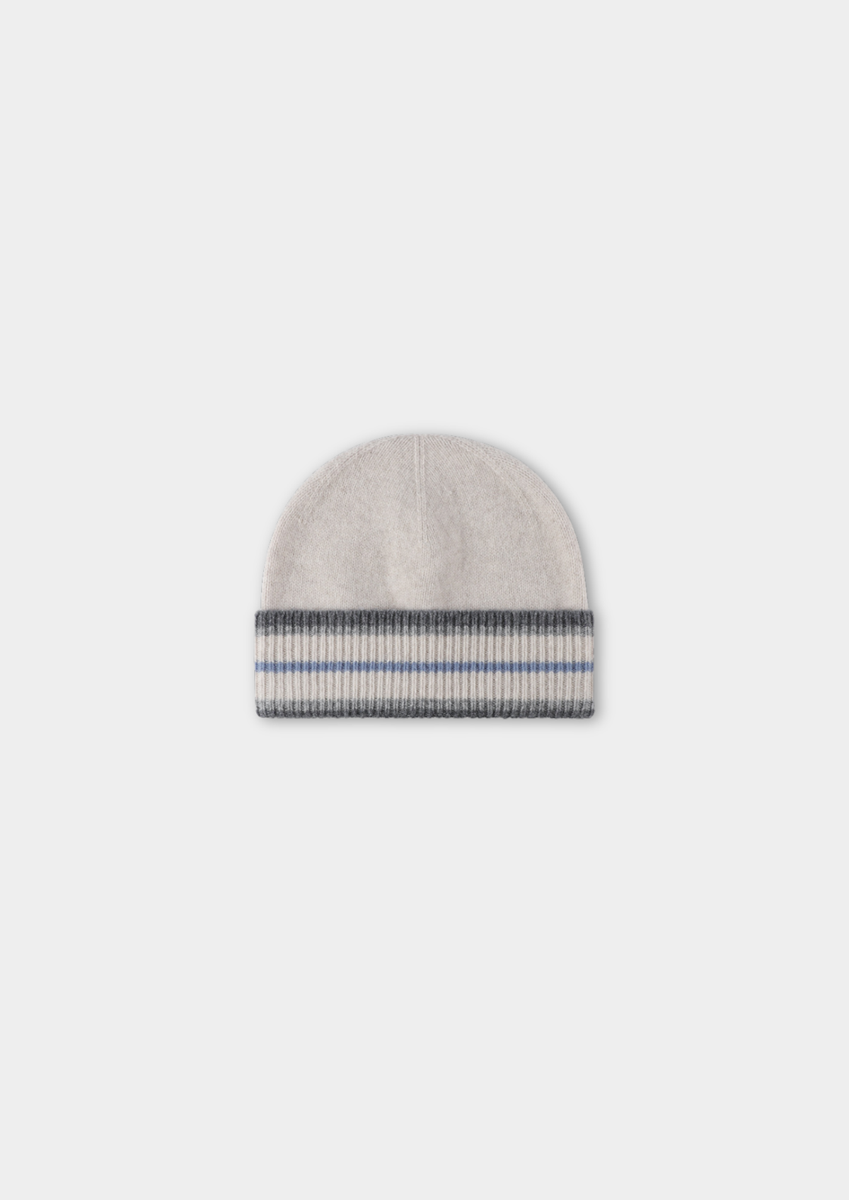 White Merino Wool Traiano Beanie, view 1