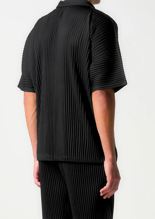 Black Pleated Summer Set, view 2
