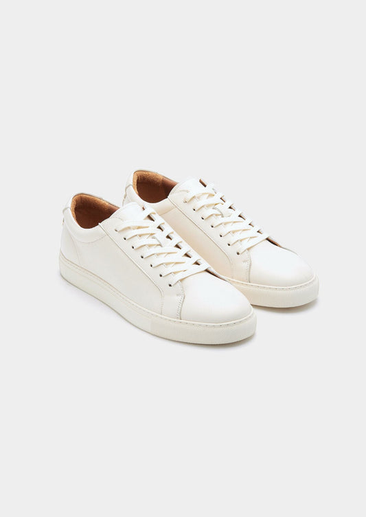Ivory Essential Leather Sneaker, view 2