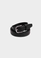 Ceinture essentielle en cuir noire