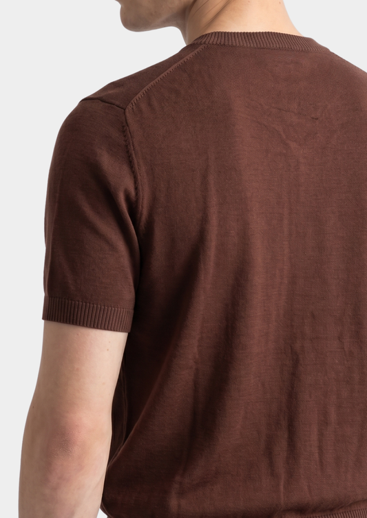 Essential Coffee Knitted Crewneck T-Shirt, view 2