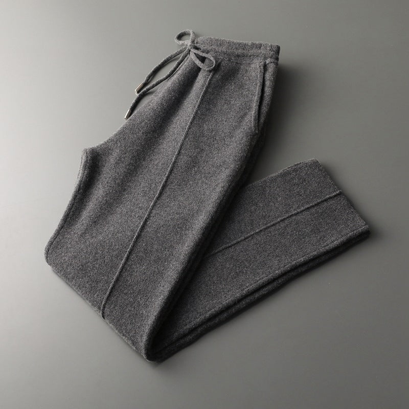 Pure Extra-Fine Merino Wool Leisure Trousers, view 15