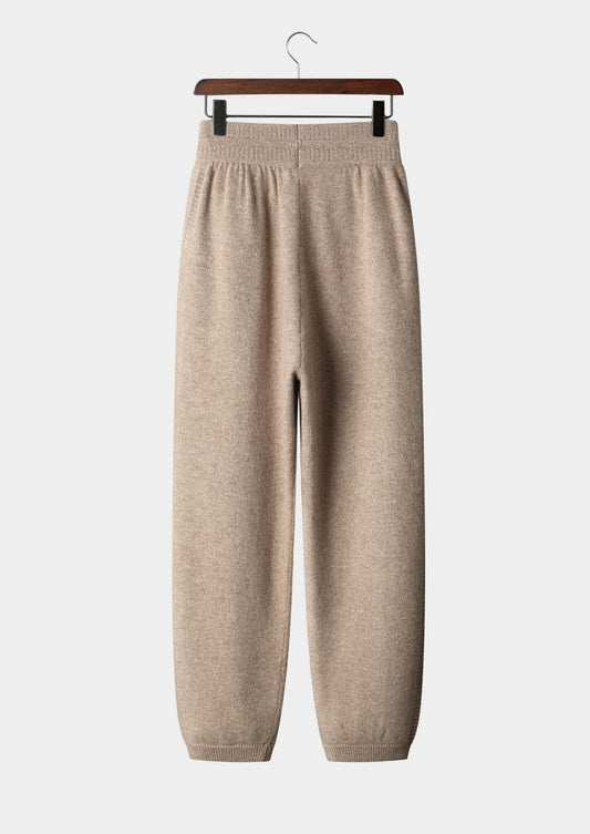 Pure Extra-Fine Merino Wool Drawstring Trousers, view 2