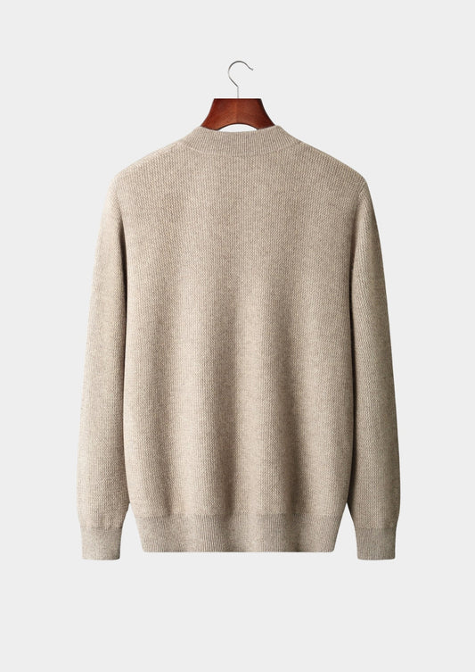Pure Extra-Fine Merino Wool Textured Button Cardigan, view 2