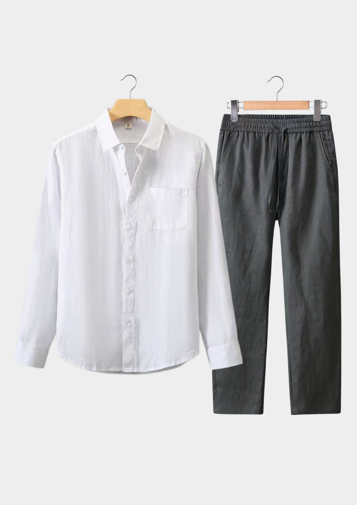 Aurelia Longsleeve Summer Set - White/gray, view 1