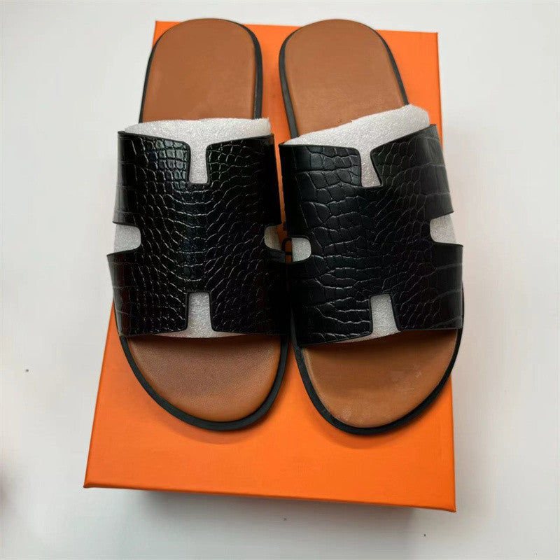 Hvar Leather Slide