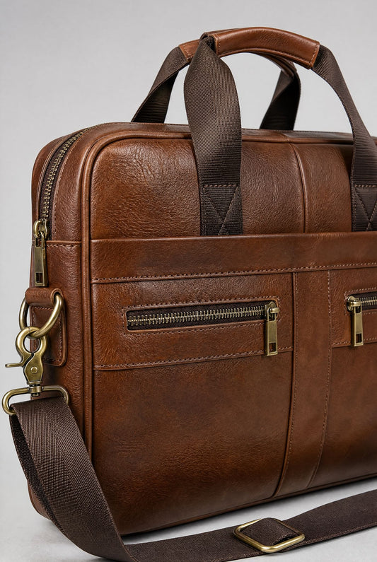 Asti Leather Briefcase