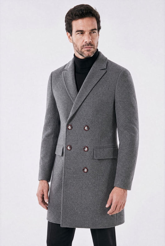 Toledo Double-Breasted Overcoat