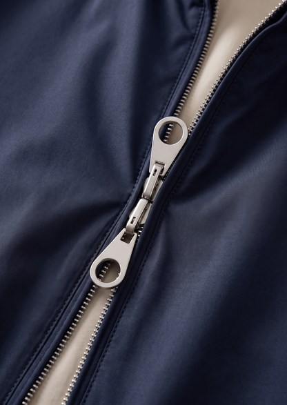 Navy Blue Technical Windbreaker Jacket, view 4