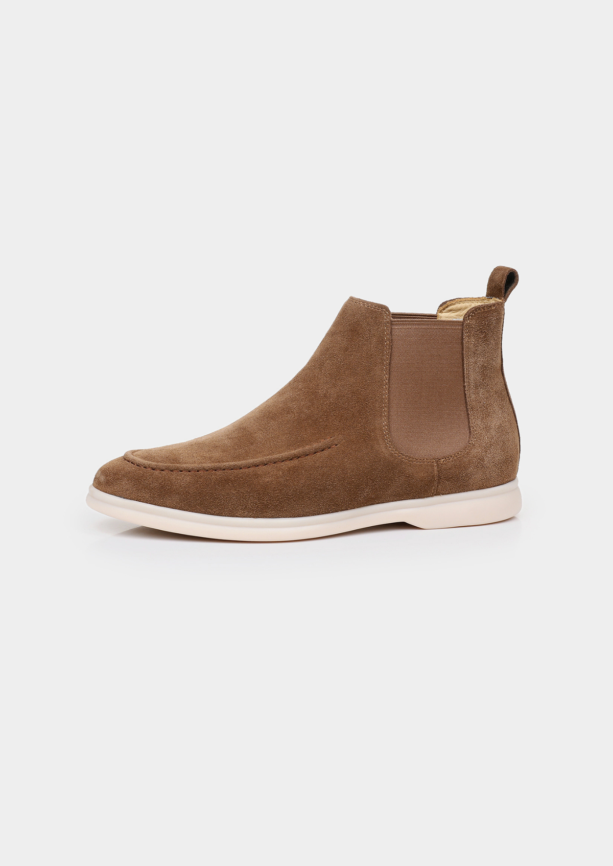 Light Brown Suede Chelsea Boot, view 3