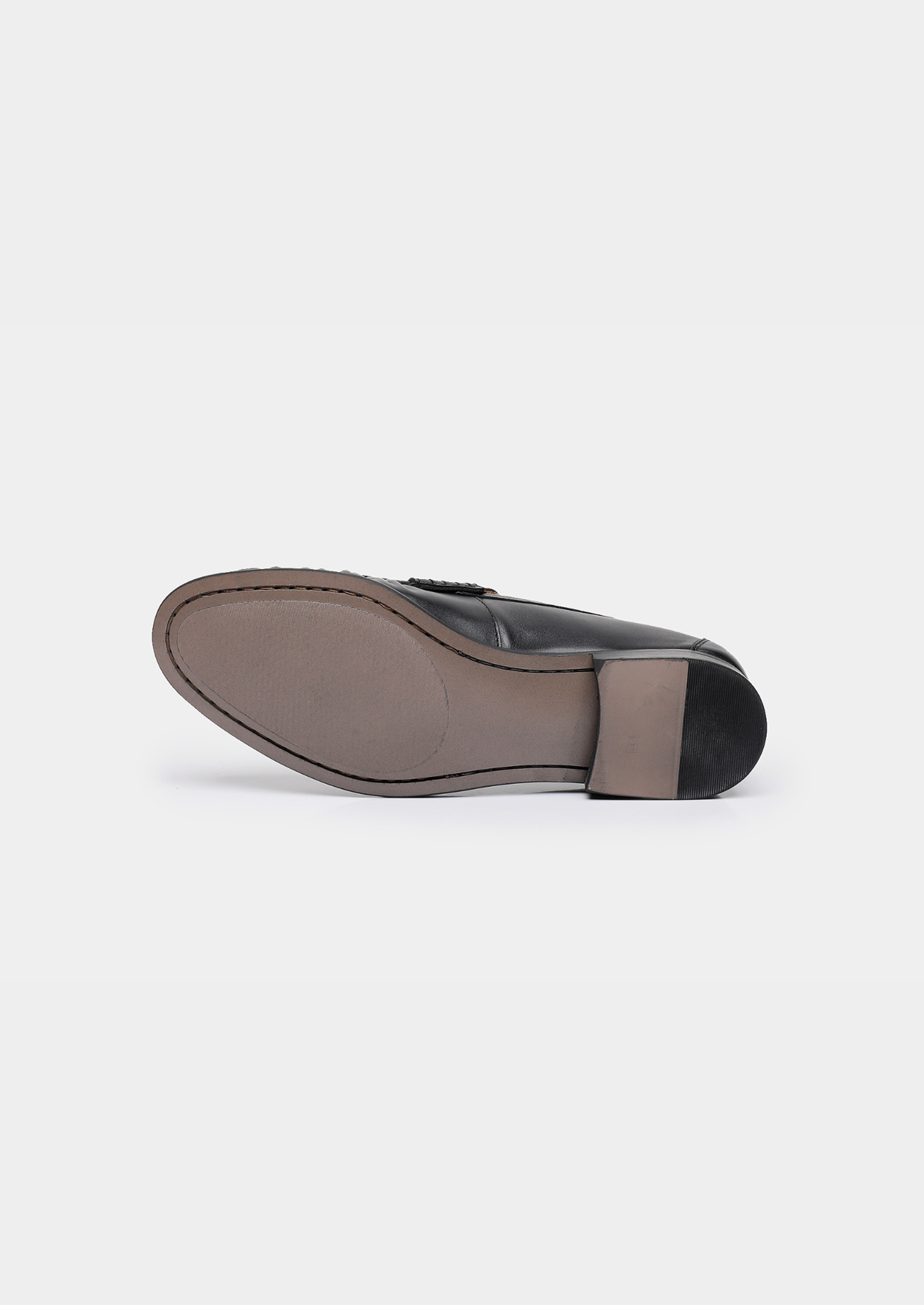 Black Classic Penny Leather Loafers, view 5