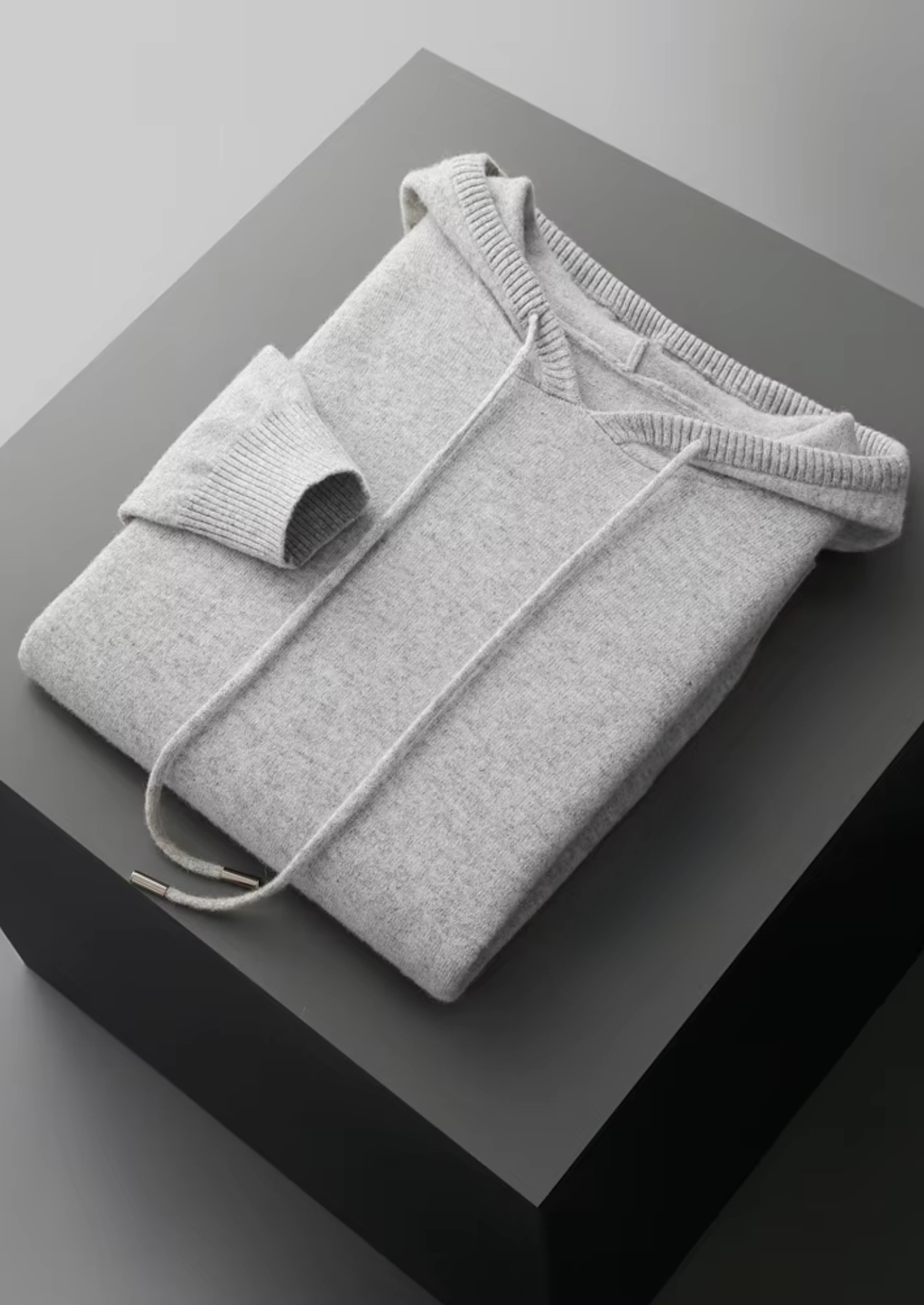 Pure Extra-Fine Merino Wool Leisure Hoodie, view 3