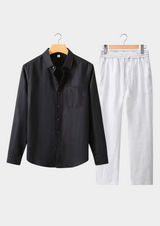 Aurelia Longsleeve Summer Set - Black/white