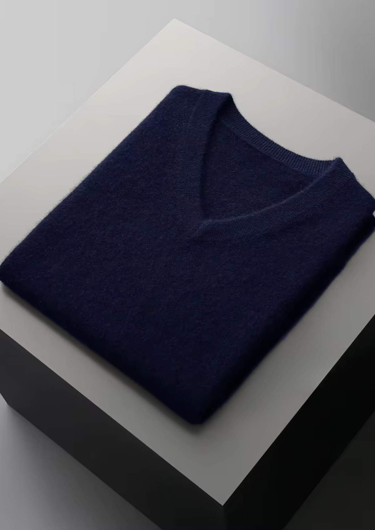 Pure Extra-Fine Merino Wool V-Neck Vest, view 14