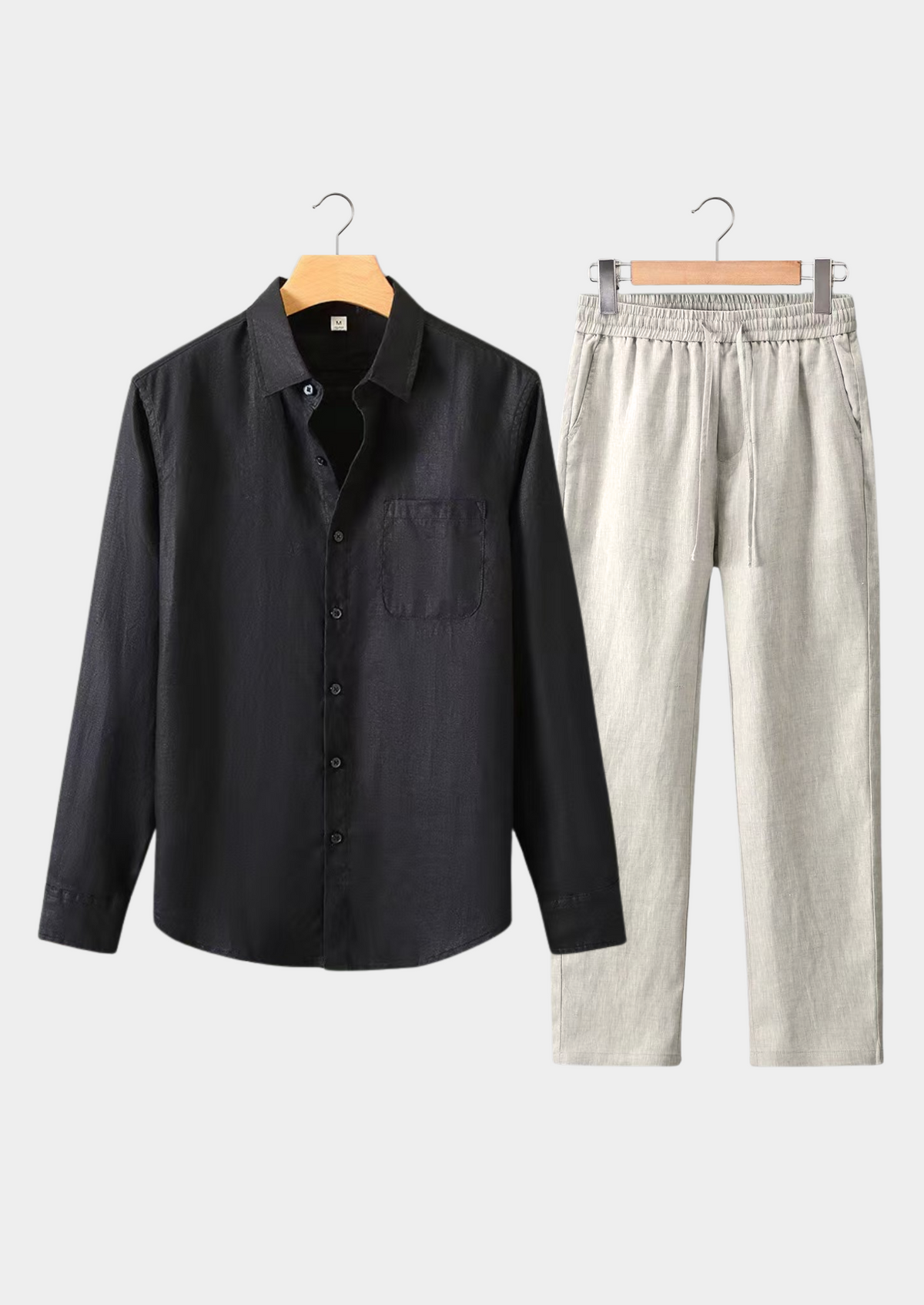 Aurelia Longsleeve Summer Set - Black/beige, view 1