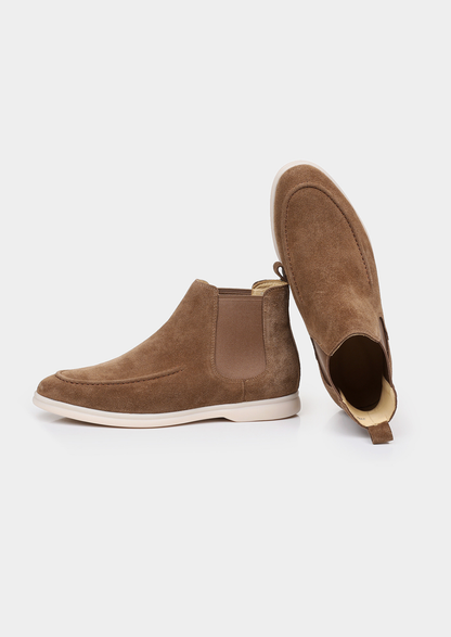 Light Brown Suede Chelsea Boot, view 2