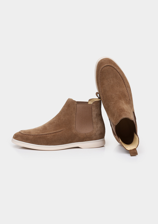 Light Brown Suede Chelsea Boot, view 2