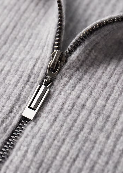 Pure Extra-Fine Merino Wool Ribbed Cardigan, view 9