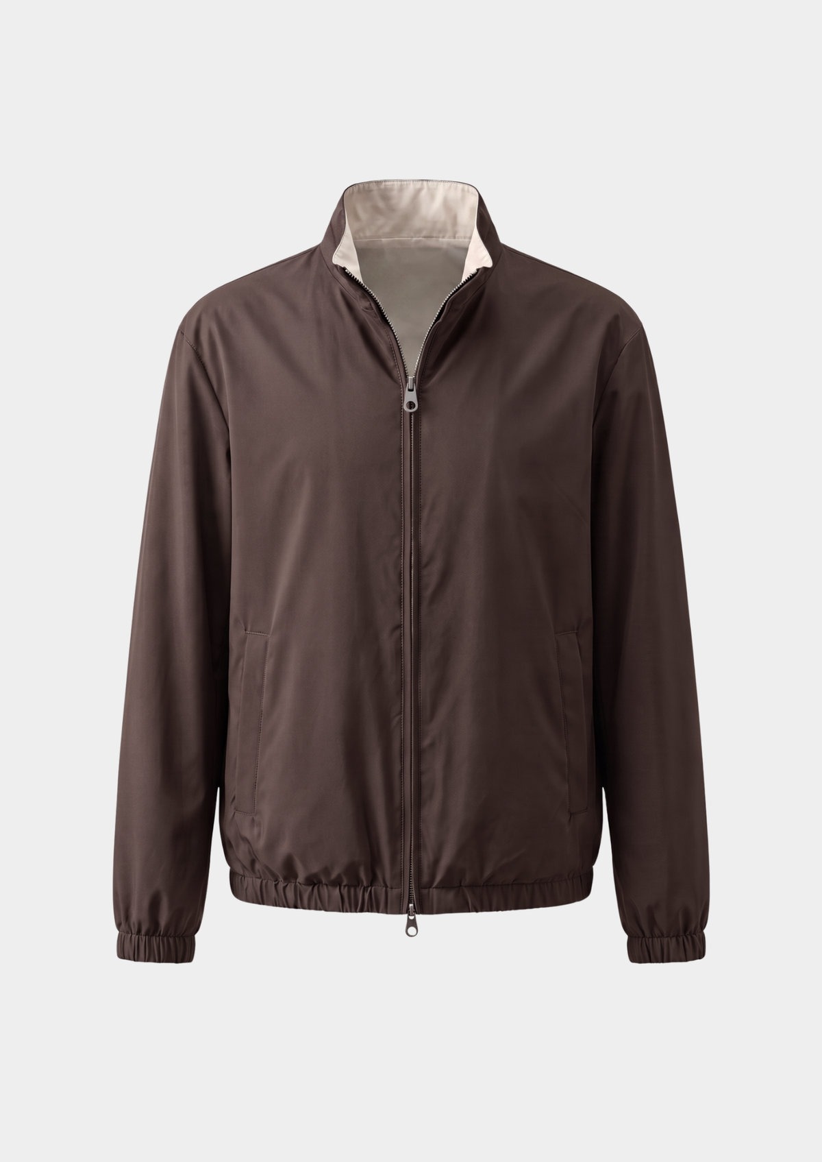 Coffee Technical Windbreaker Jacket, view 1