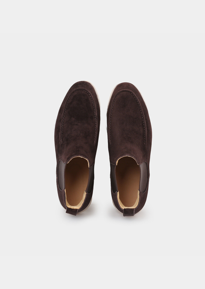 Coffee Suede Chelsea Boot, view 2